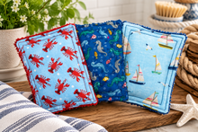 Load image into Gallery viewer, Mildew-Resistant Sponges – Nautical Collection | 3-Pack