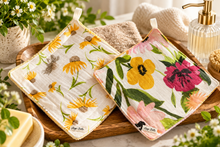 Load image into Gallery viewer, Everyday Glow Facial Cloth – Cotton Gauze &amp; Terry