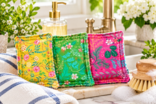 Load image into Gallery viewer, Mildew-Resistant Sponges – Brilliant Blooms Collection | 3-Pack