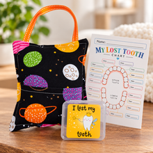 Load image into Gallery viewer, A Little Tooth Fairy Magic – Pillow, Lost Tooth Chart &amp; Keepsake Box