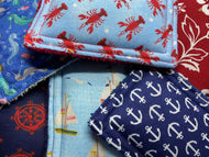 Ange’ Belle Mildew Resistant Sponges – Nautical Collection (3-Pack) : Coastal Seaside & Captain Bruce